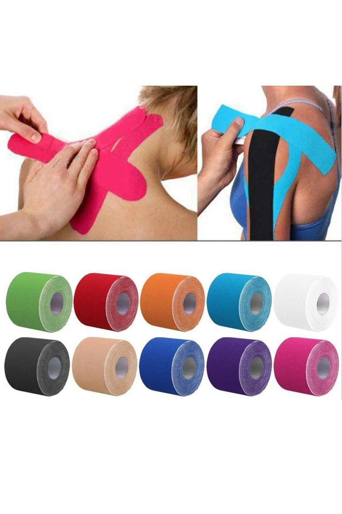 MEDWELT KINESIO TAPE AĞRI BANDI 5CM X 5 MTR - MAVİ