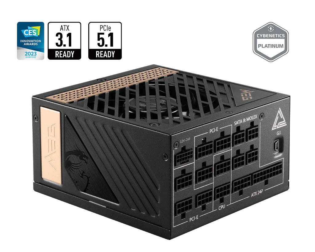 MEG AI1300P PCIE5 1300W 80+Platinum ATX 3.0  Power Supply Fiyatı, Yorumları ve Özellikleri