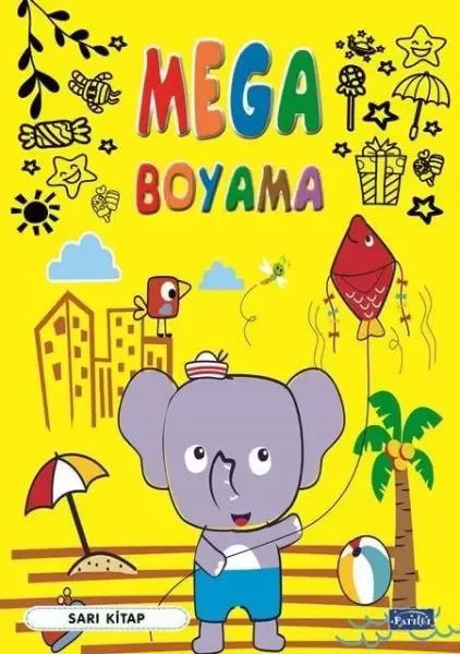 Mega Boyama Sarı Kitap