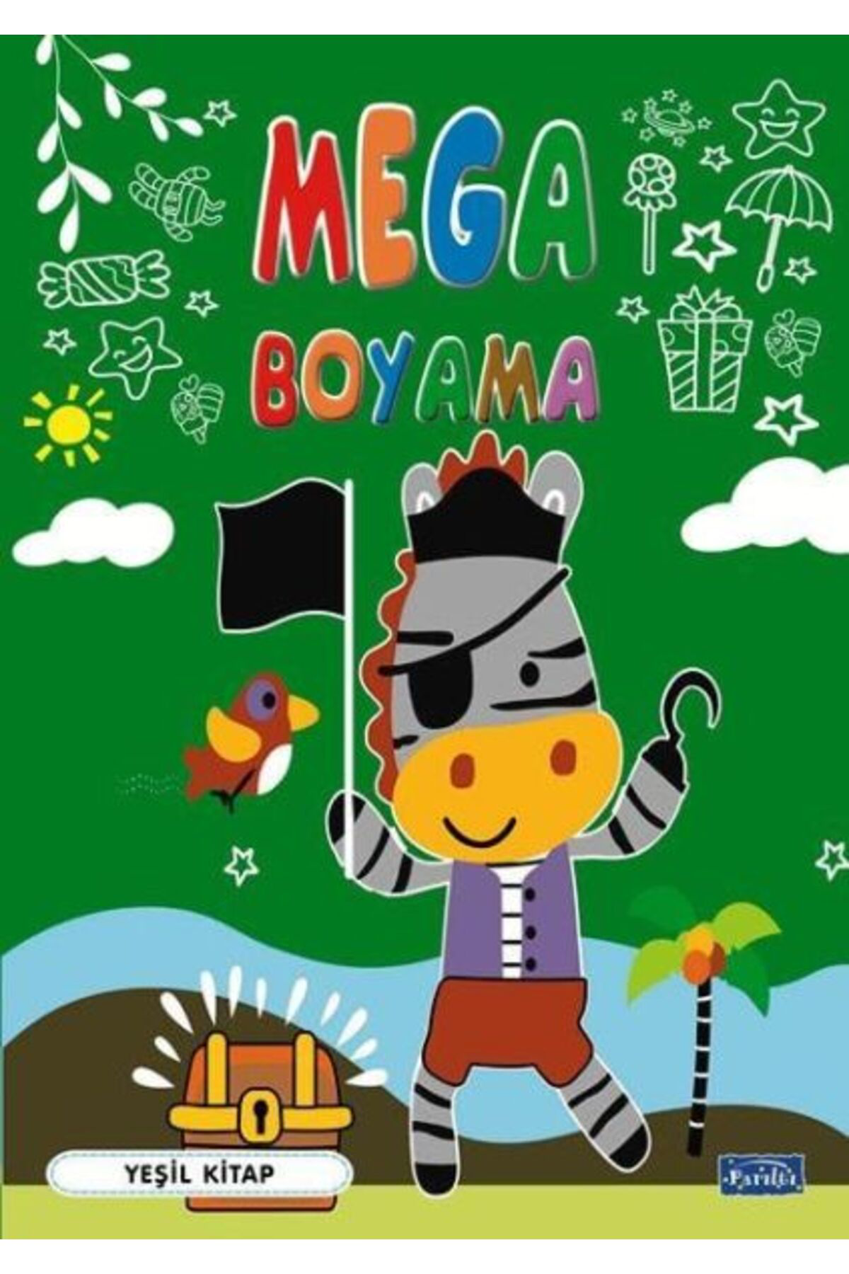Parilti Yayinlari Mega Boyama Yeşil
