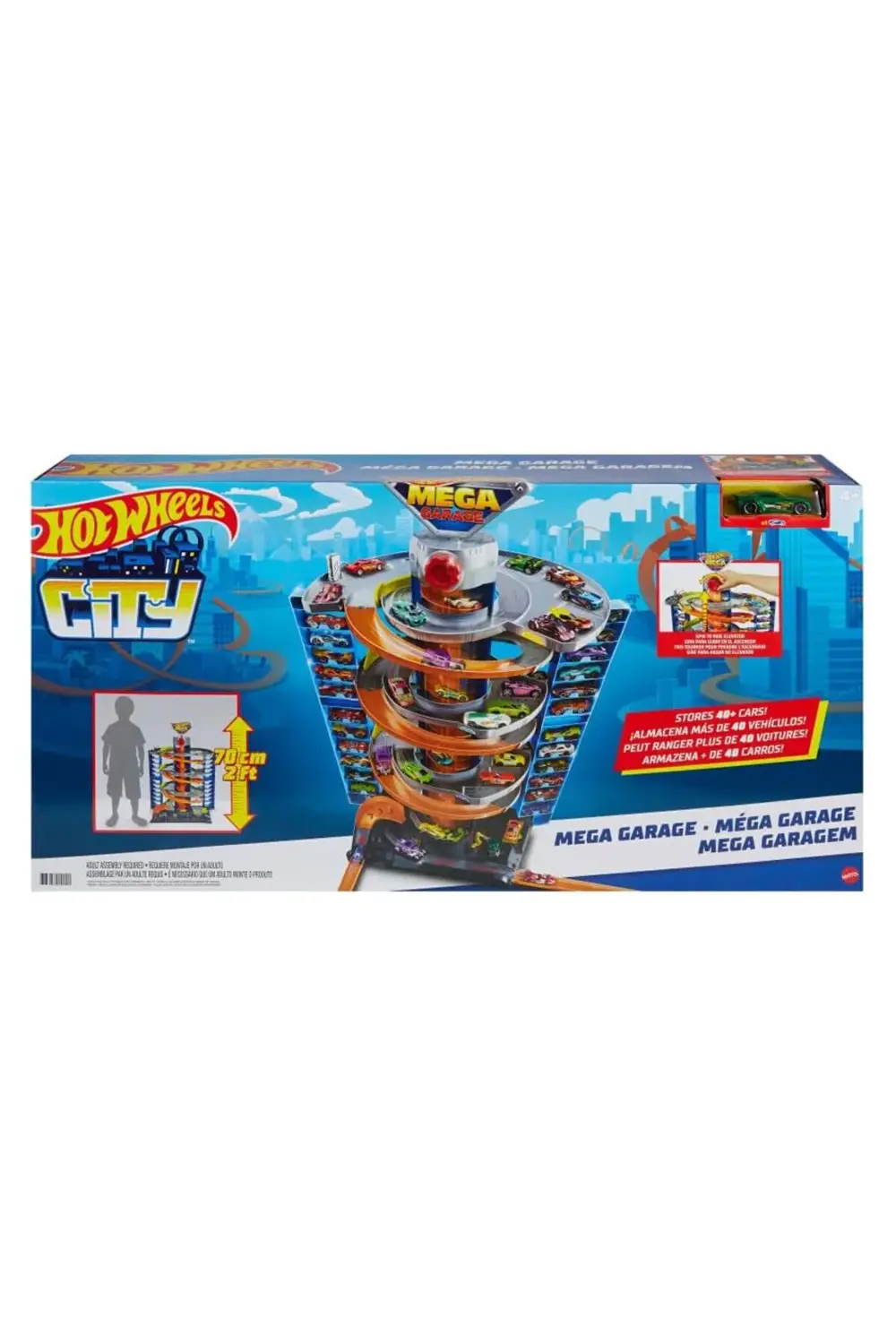 Mega Garaj Oyun Seti, 1 Araç, Asansör ve 60'tan Fazla Araba Sakla