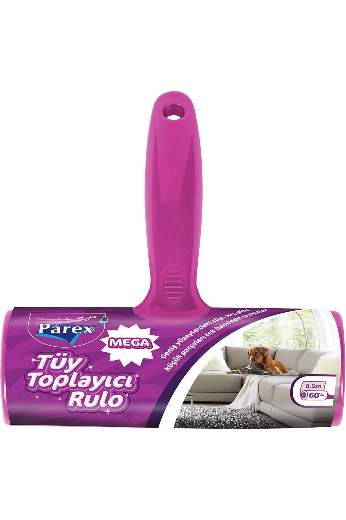 Mega Süper Yapışkanlı Tüy Toplama Rulosu 8.5m 60 Lı