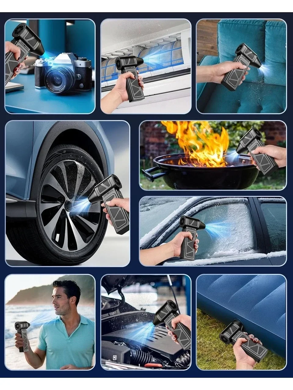 Mega Turbo Üfleyici Elektrikli Şiddetli Fan Hava Kompresör 130.000rpm Mangal Barbekü Fanı Bx40 Fiyatı, Yorumları ve Özellikleri