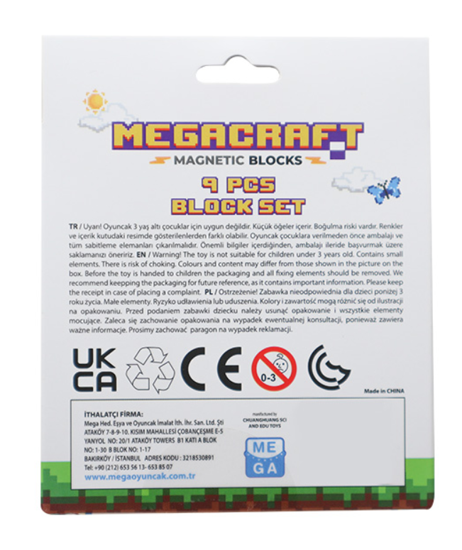 Megacraft 9 Parça Tuğla Blok Megacraft 9 Parça Tuğla Blok Fiyatı, Yorumları ve Özellikleri