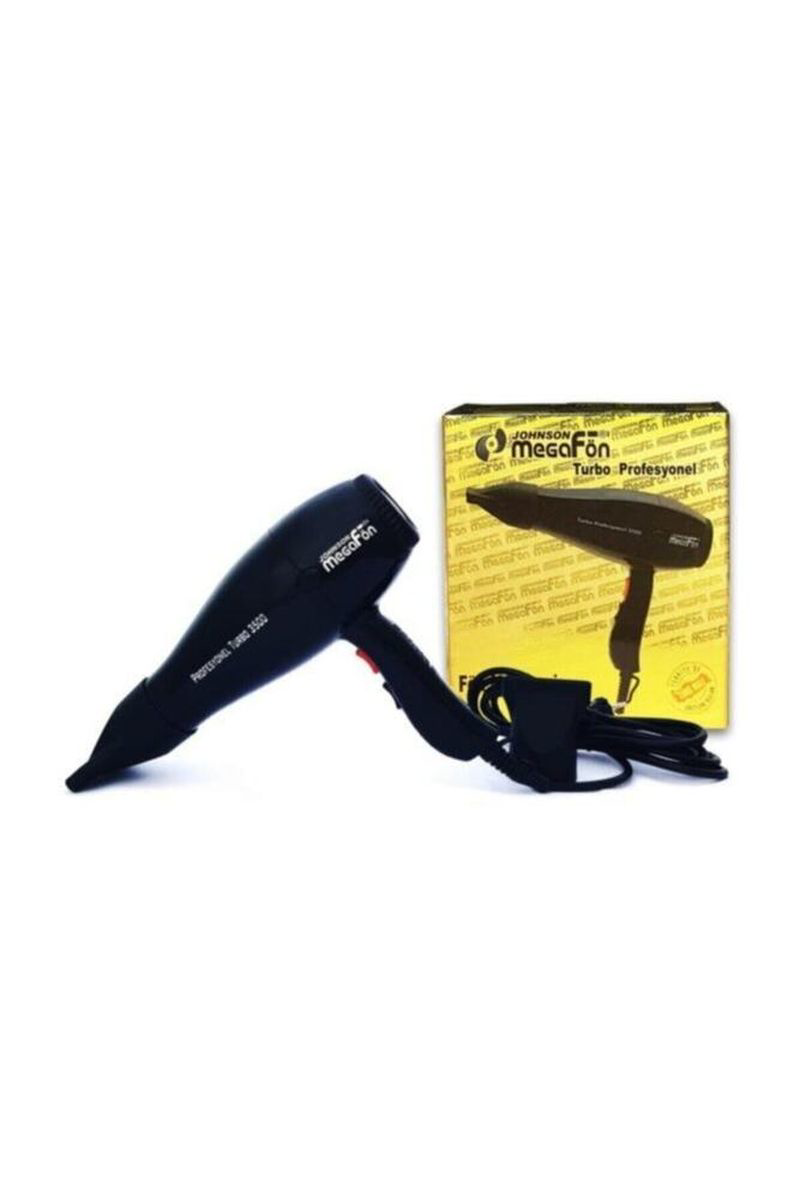 Megafön Profesyonel Kuaför Saç Kurutma/Fön Makinesi 2400w Siyah Megafön Profesyonel Kuaför Saç Kurutma/Fön Makinesi 2400w Siyah