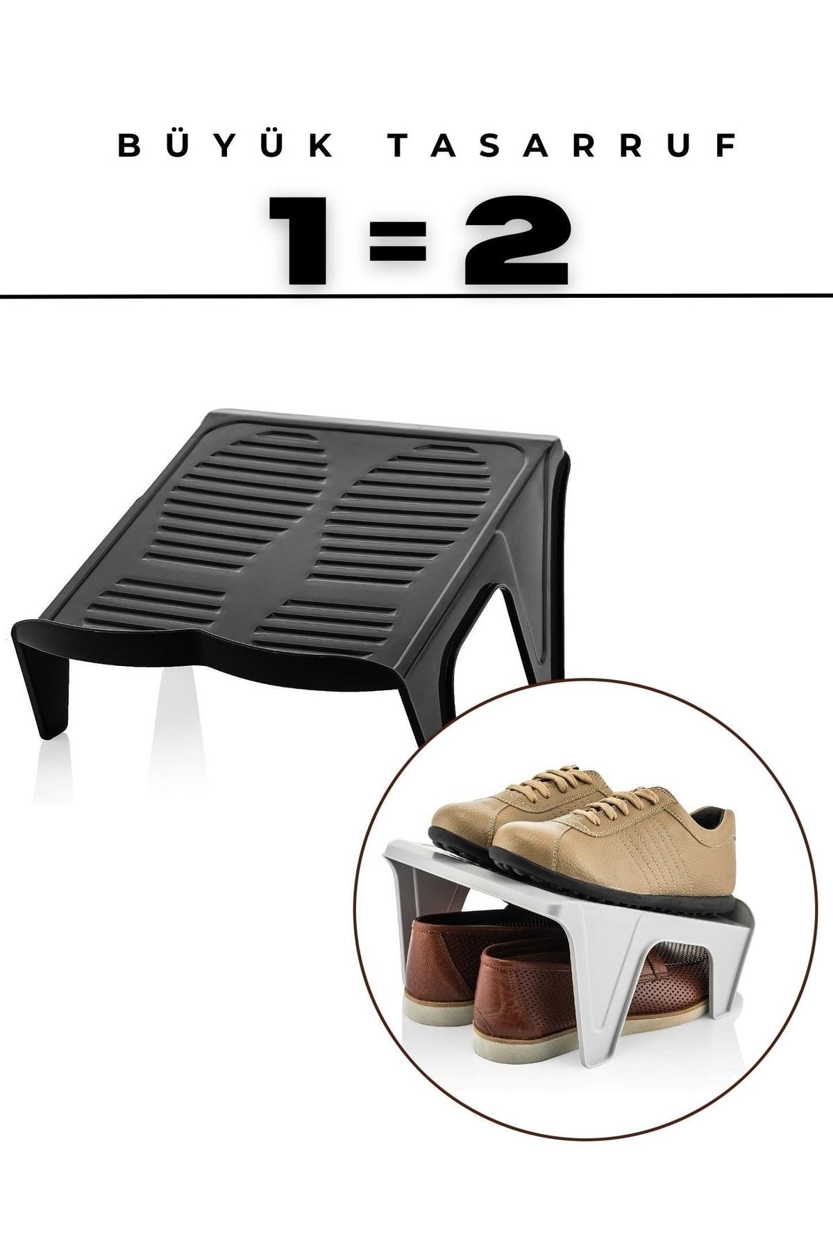 Mehle-twin Ayakkabı Rampası Yer Tasarruf Organizeri