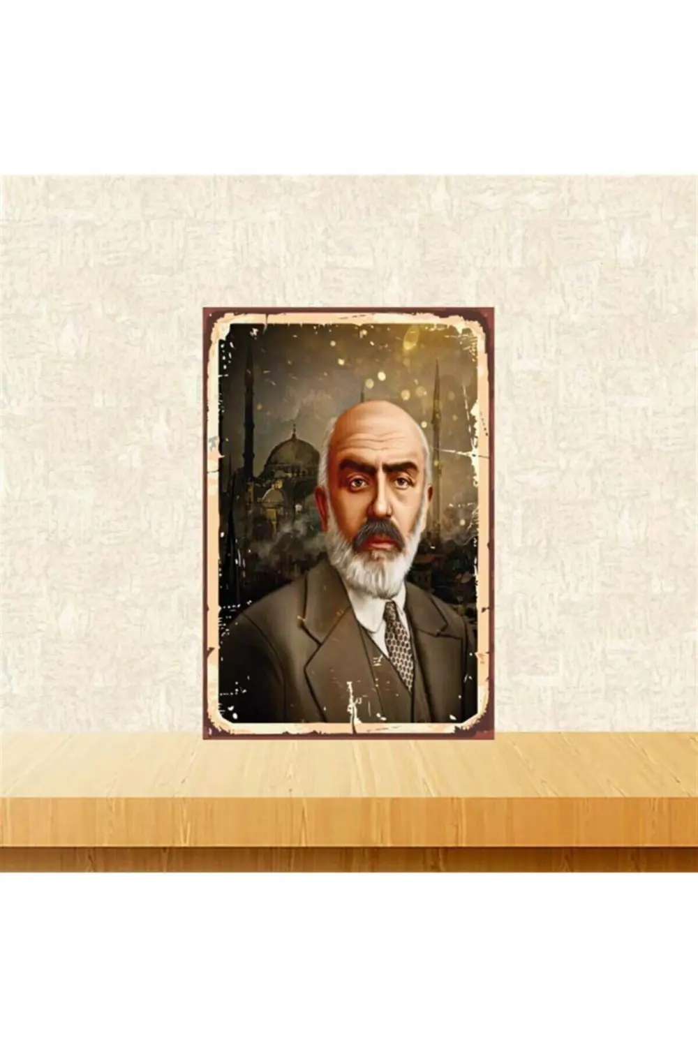 Mehmet Akif Ersoy 20-30 Cm Retro Ahşap Poster Tkfx4273 Mehmet Akif Ersoy 20-30 Cm Retro Ahşap Poster Tkfx4273