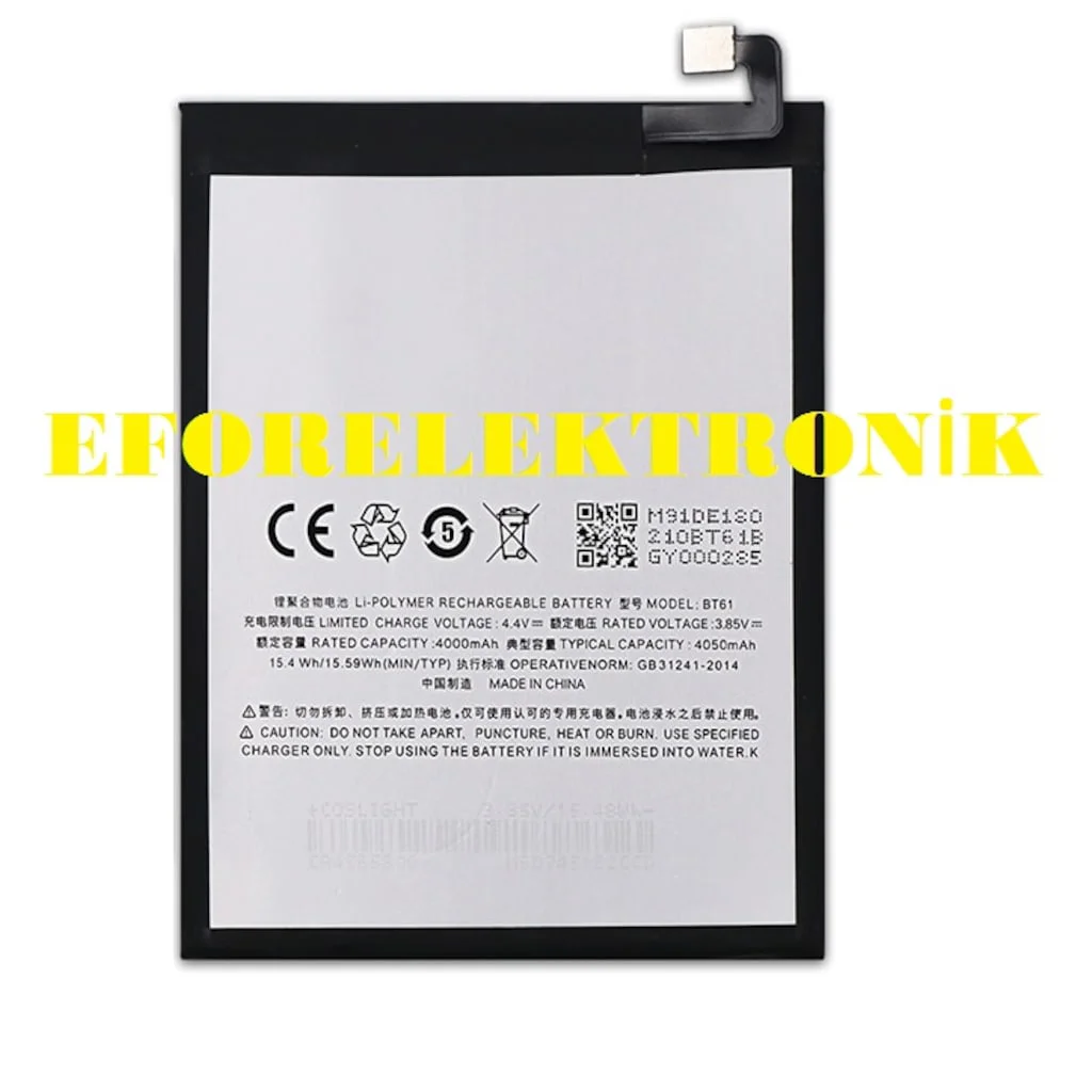 Meizu M3 Note Bt61 Batarya Pil