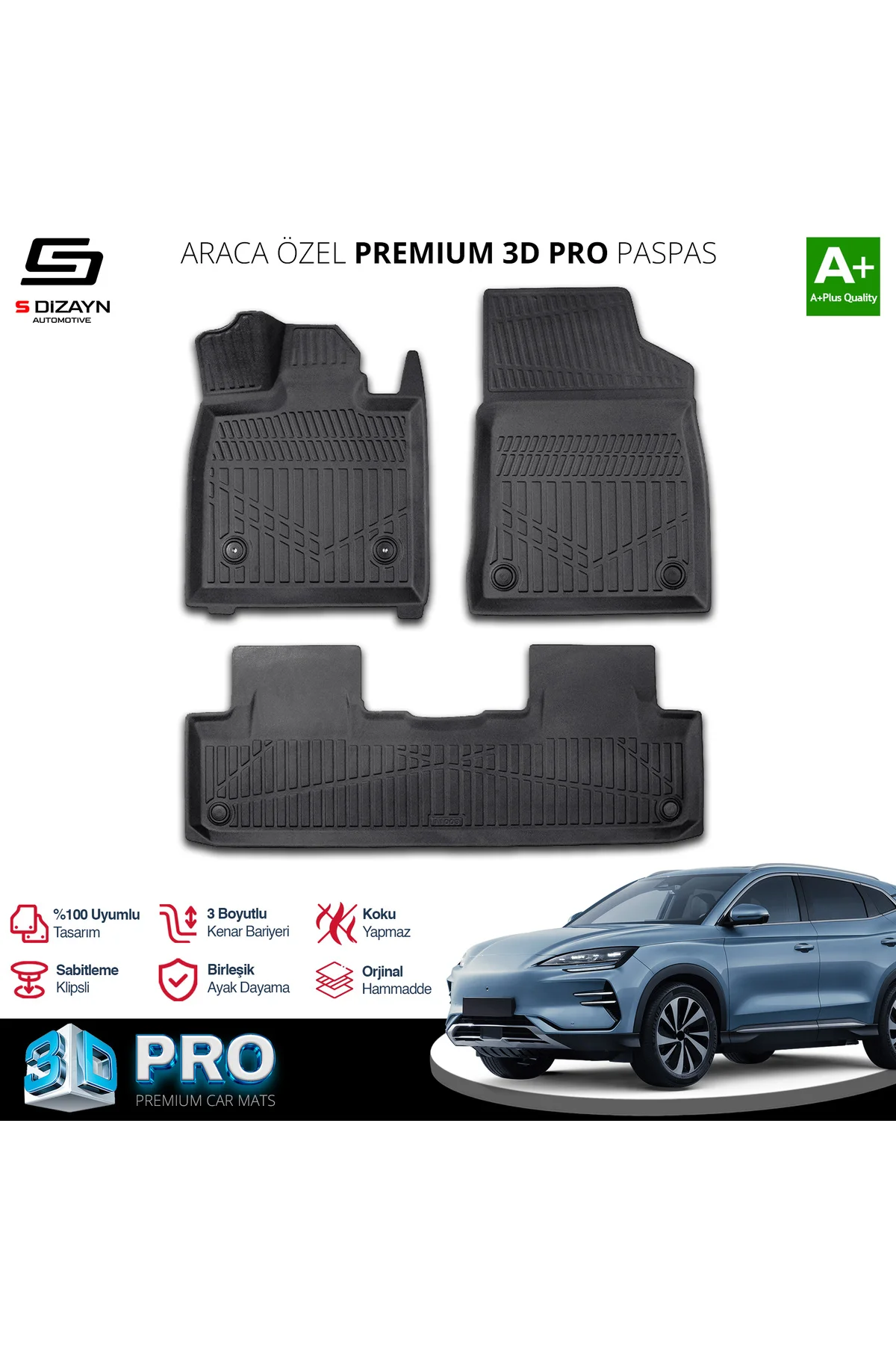 Meka Part BYD Seal U 3D Pro Havuzlu Paspas 2024 Üzeri A+ Kalite Fiyatı, Yorumları ve Özellikleri