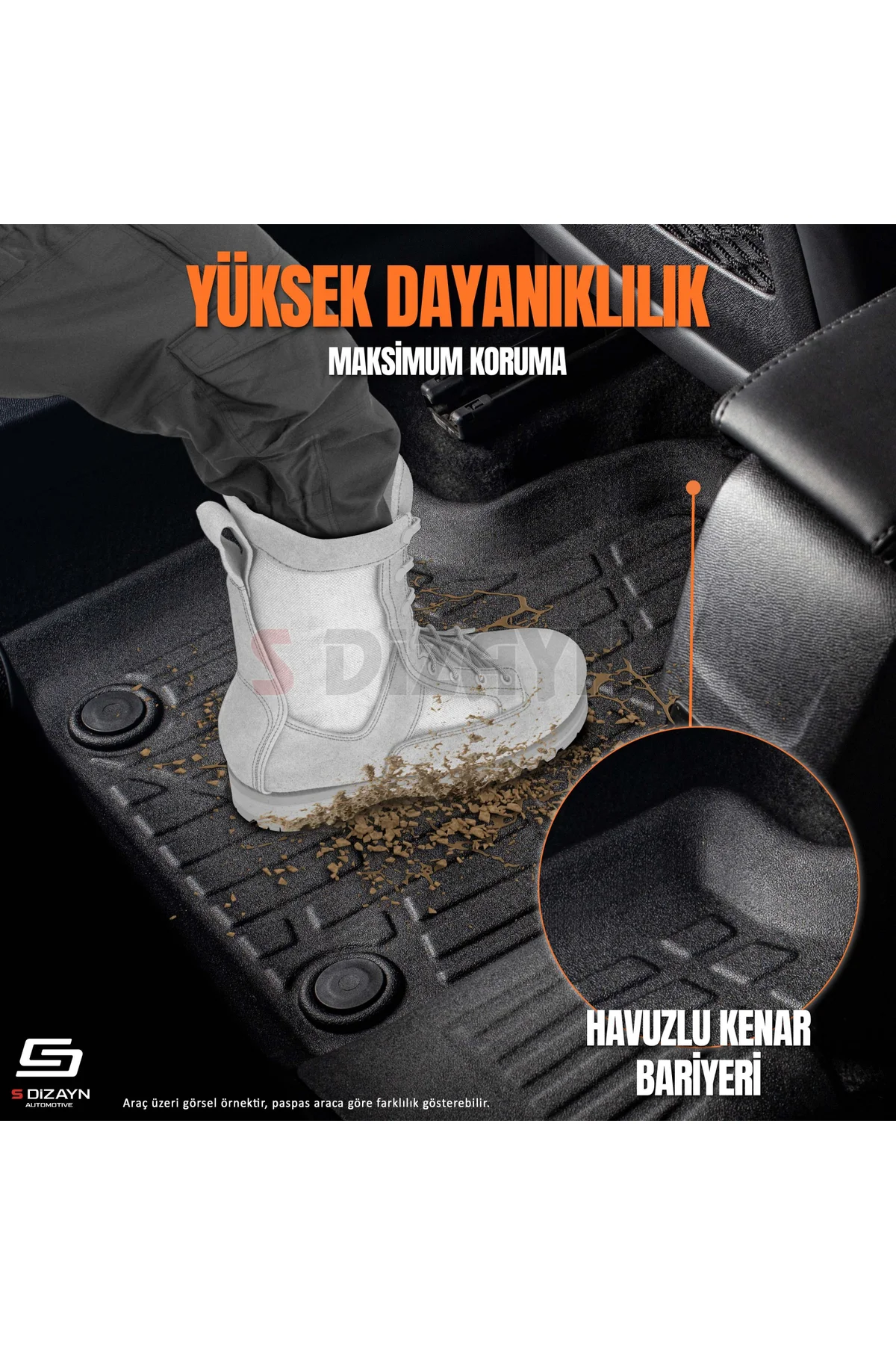 Meka Part Ford Focus 4 3D Pro Havuzlu Paspas 2019 Üzeri A+ Kalite