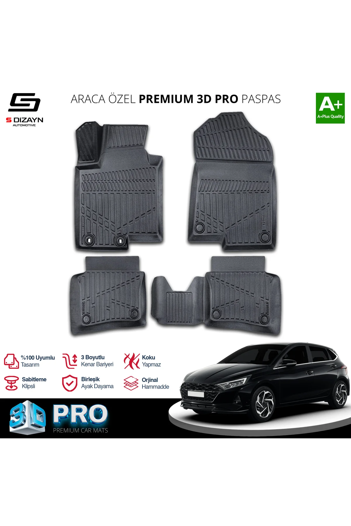 Meka Part Hyundai i20 3D Pro Havuzlu Paspas 2020 Üzeri A+ Kalite Meka Part Hyundai i20 3D Pro Havuzlu Paspas 2020 Üzeri A+ Kalite Fiyatı, Yorumları ve Özellikleri