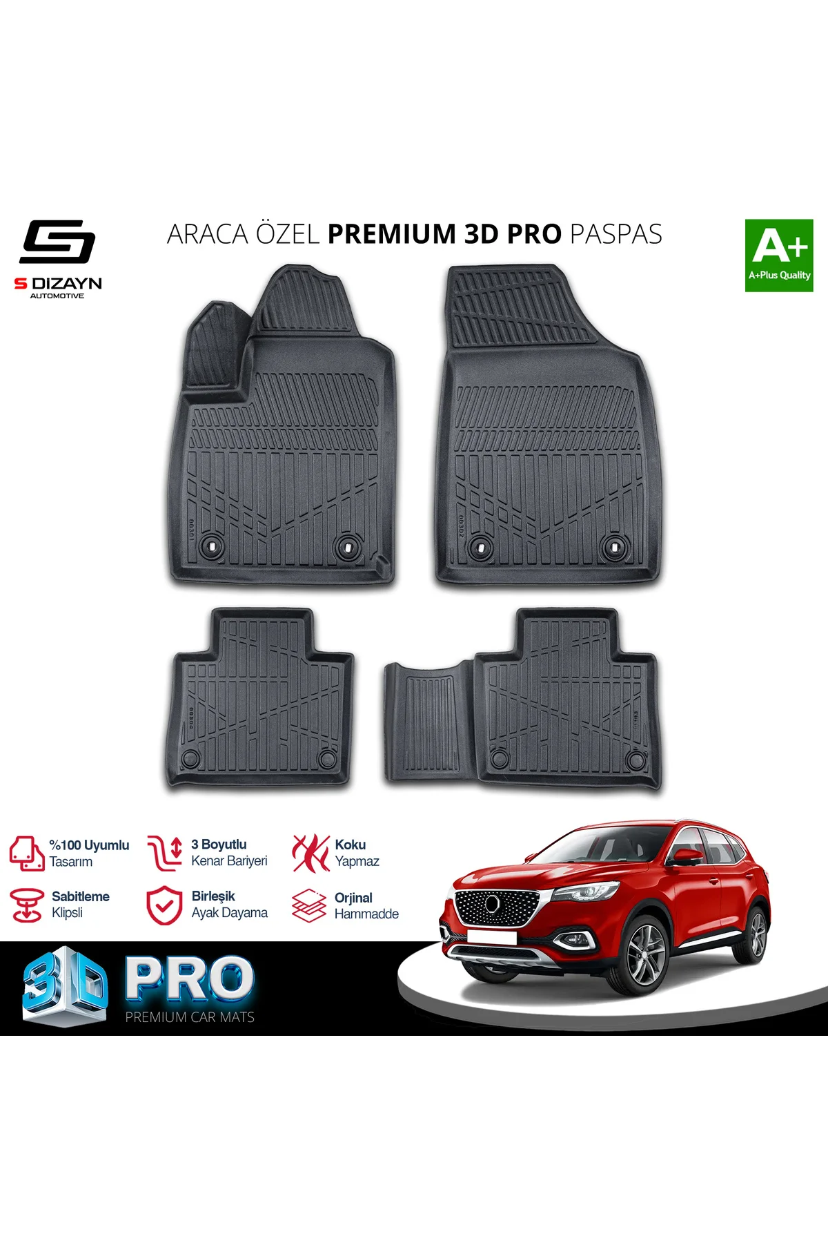 Meka Part MG EHS Elektrikli 3D Pro Havuzlu Paspas 2018-2024 A+ Kalite