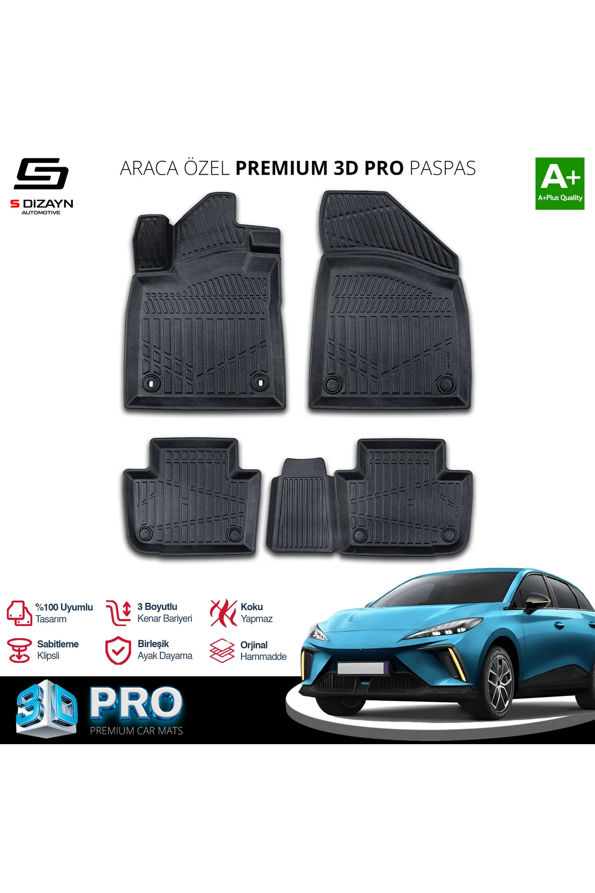 Meka Part MG MG4 3D Pro Havuzlu Paspas 2022 Üzeri A+ Kalite Meka Part MG MG4 3D Pro Havuzlu Paspas 2022 Üzeri A+ Kalite