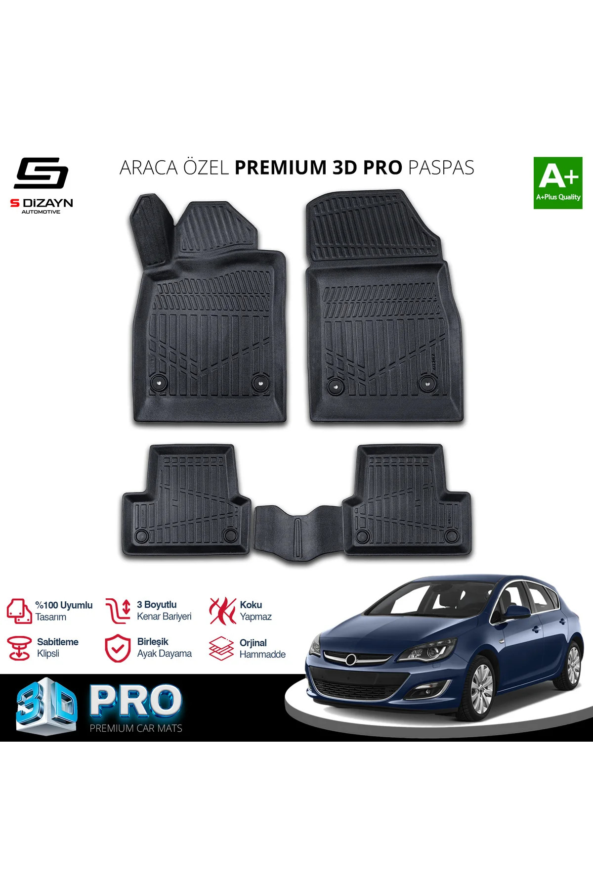 Meka Part Opel Astra J 3D Pro Havuzlu Paspas 2012-2020 Üzeri A+ Kalite Meka Part Opel Astra J 3D Pro Havuzlu Paspas 2012-2020 Üzeri A+ Kalite Fiyatı, Yorumları ve Özellikleri