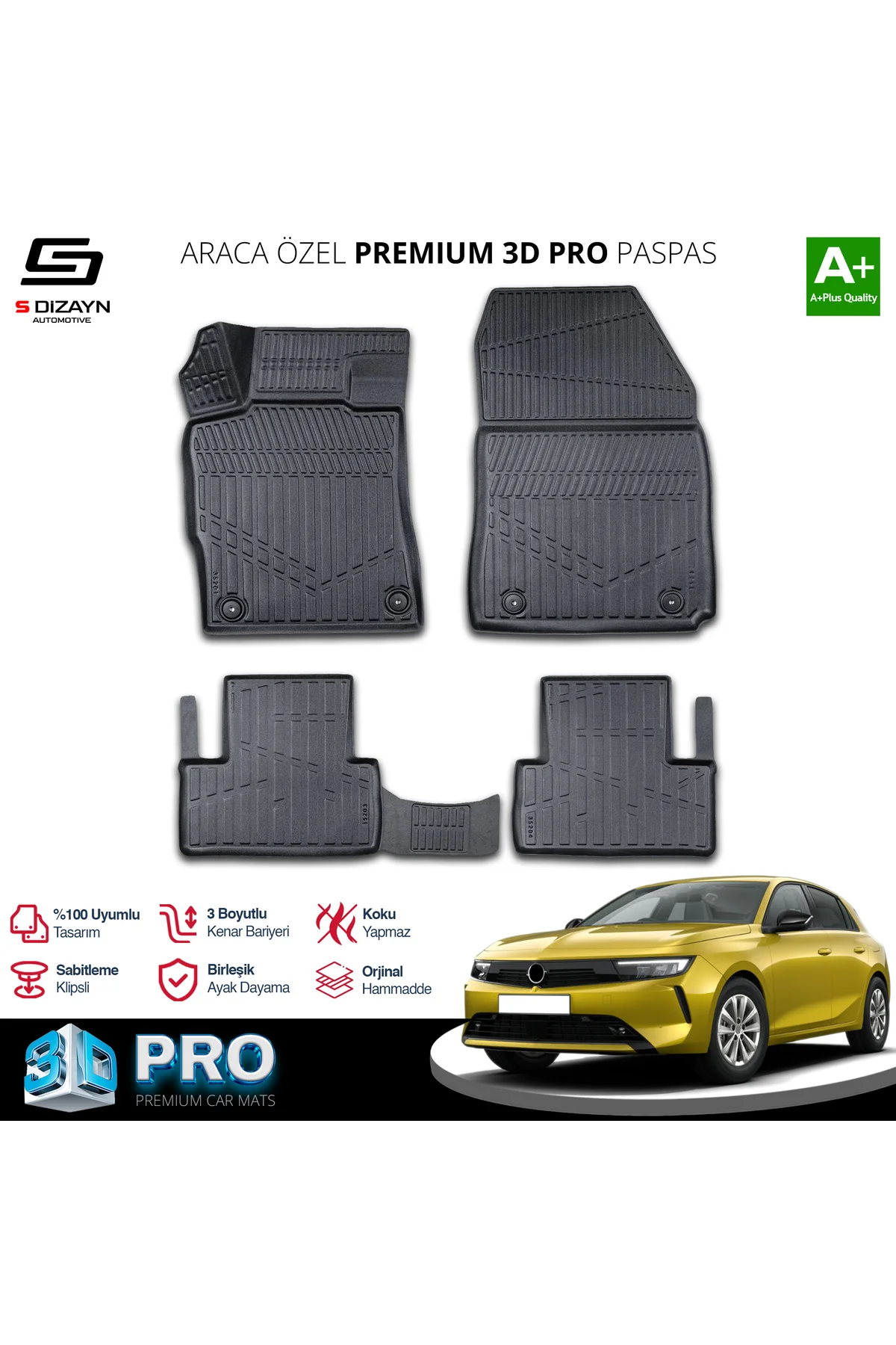 Meka Part Opel Astra L 3D Pro Havuzlu Paspas 2021 Üzeri A+ Kalite Meka Part Opel Astra L 3D Pro Havuzlu Paspas 2021 Üzeri A+ Kalite Fiyatı, Yorumları ve Özellikleri