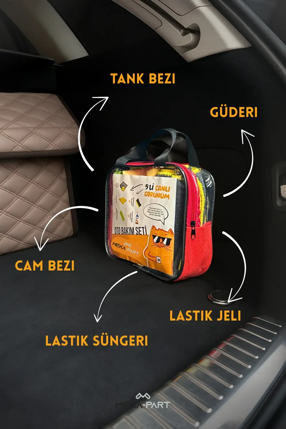 Meka Part Oto Bakım Seti Canlı Görünüm 5'li Set Her Şey Dahil Meka Part Oto Bakım Seti Canlı Görünüm 5'li Set Her Şey Dahil