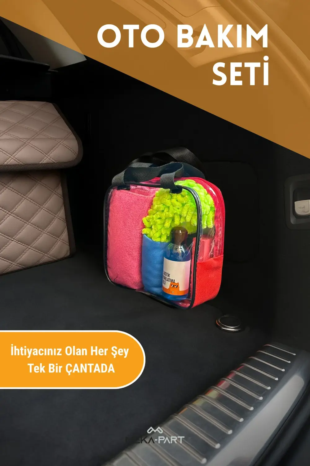 Meka Part Oto Bakım Seti Parlak Dokunuş 5'li Set Her Şey Dahil