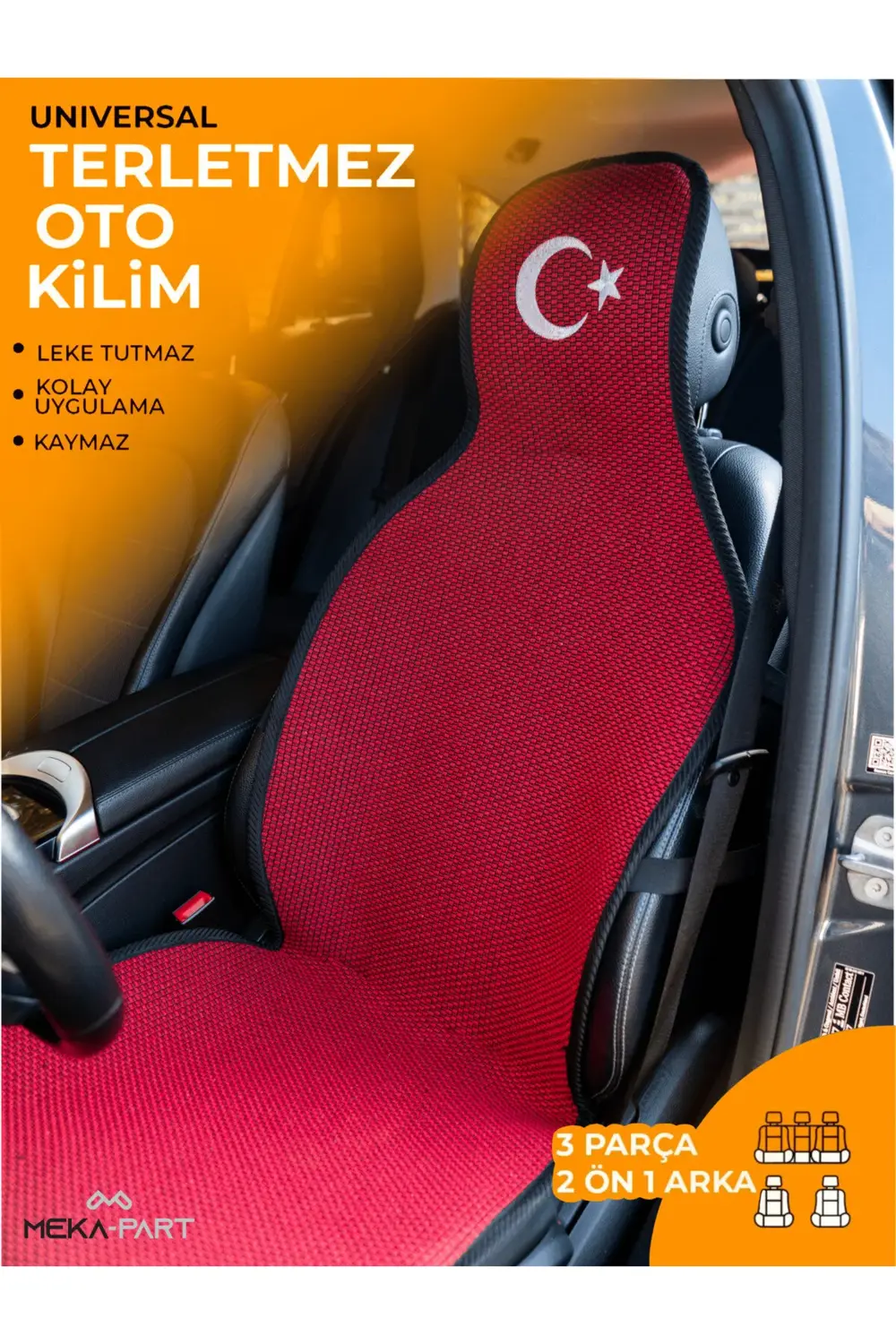 Meka Part Oto Koltuk Koruyucu Kılıf 3 Parça 2 Ön Koltuklar 1 Arka Meka Part Oto Koltuk Koruyucu Kılıf 3 Parça 2 Ön Koltuklar 1 Arka