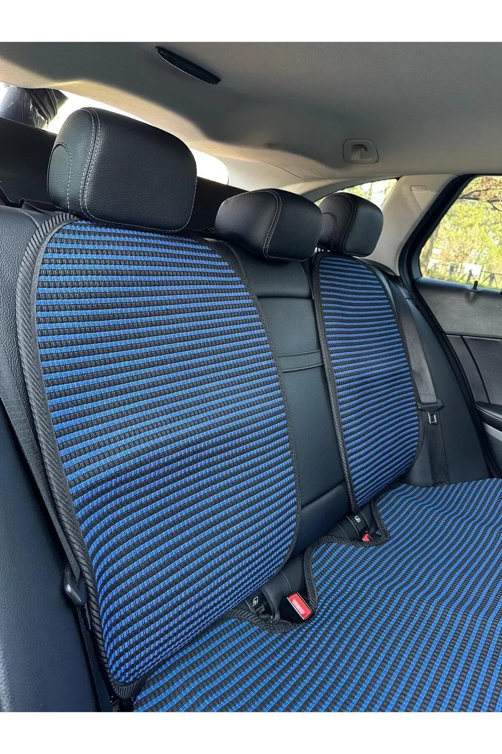 Meka Part Oto Koltuk Koruyucu Kılıf 5 Parça Universal Çizgili Füm