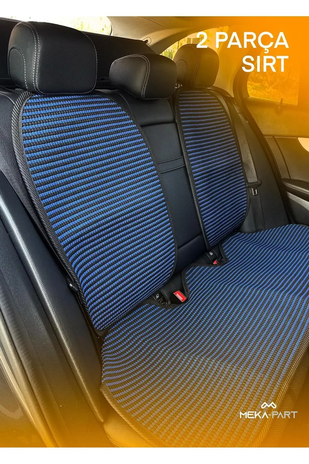 Meka Part Oto Koltuk Koruyucu Kılıf 5 Parça Universal Çizgili Füm