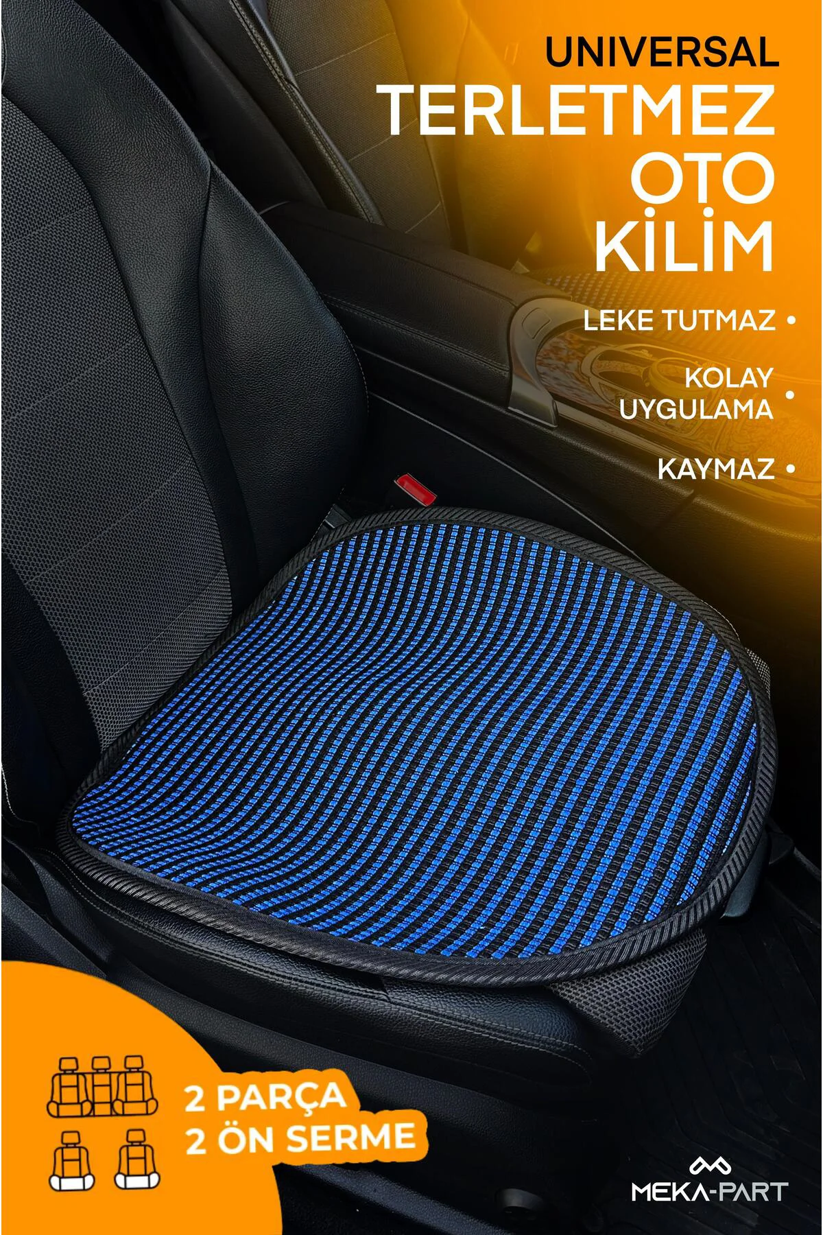 Meka Part Oto Koltuk Koruyucu Kılıf 2 Parça SERME Sadece Ön Unive