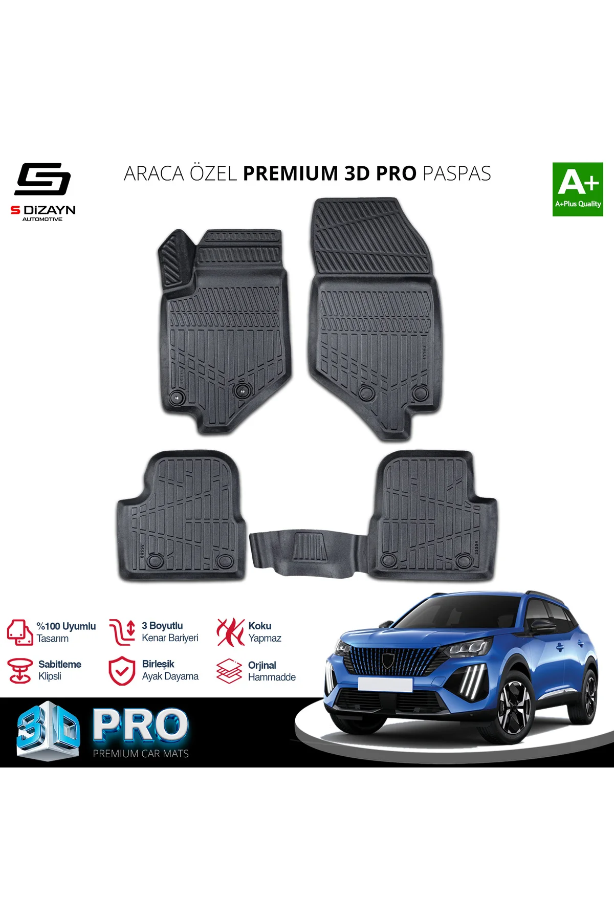 Meka Part Peugeot 2008 Elektrikli 3D Pro Havuzlu Paspas 2022 Üzeri A+ Kalite Meka Part Peugeot 2008 Elektrikli 3D Pro Havuzlu Paspas 2022 Üzeri A+ Kalite Fiyatı, Yorumları ve Özellikleri
