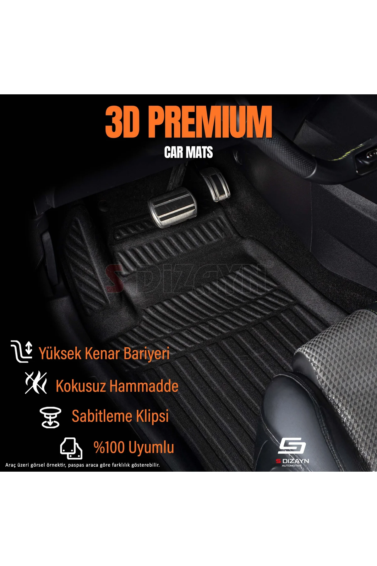 Meka Part Renault Fluence 3D Pro Havuzlu Paspas 2010-2016 A+ Kalite