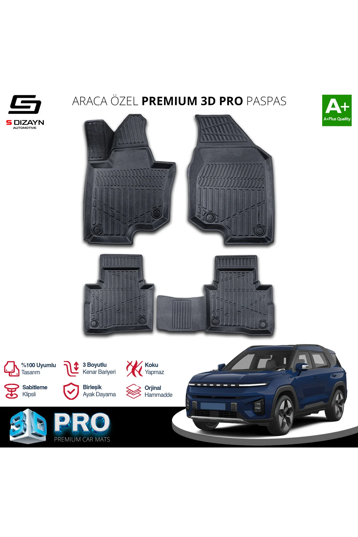 Meka Part Ssangyong Torres EVX 3D Pro Havuzlu Paspas 2023 Üzeri A Meka Part Ssangyong Torres EVX 3D Pro Havuzlu Paspas 2023 Üzeri A