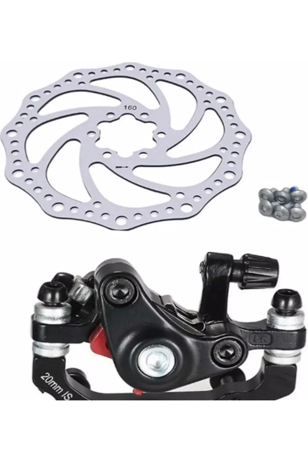 Mekanik Disk Fren Kaliper Seti Kaliper Rotor (DİSK) 160mm 6 Vidal