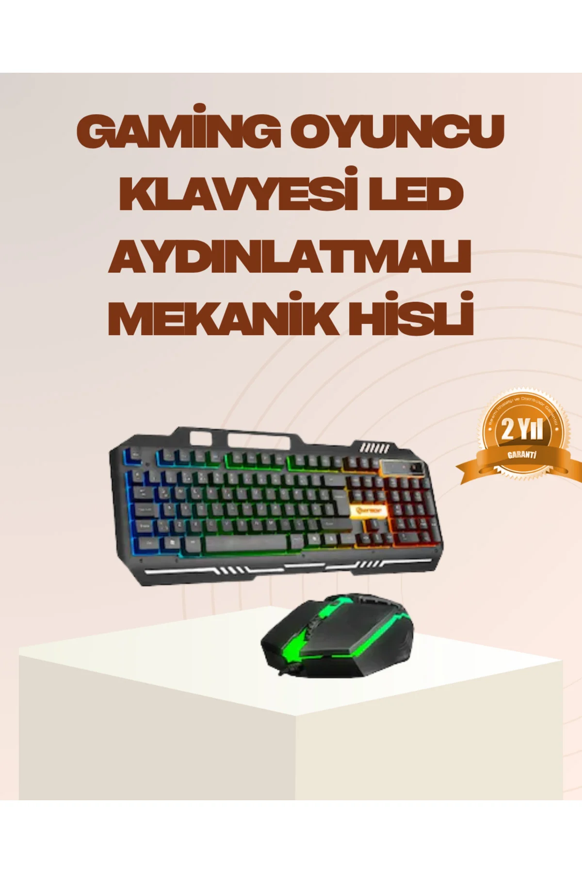 Mekanik LED Gaming Klavye Mouse Seti – Yüksek Tepki ve Ergonomi