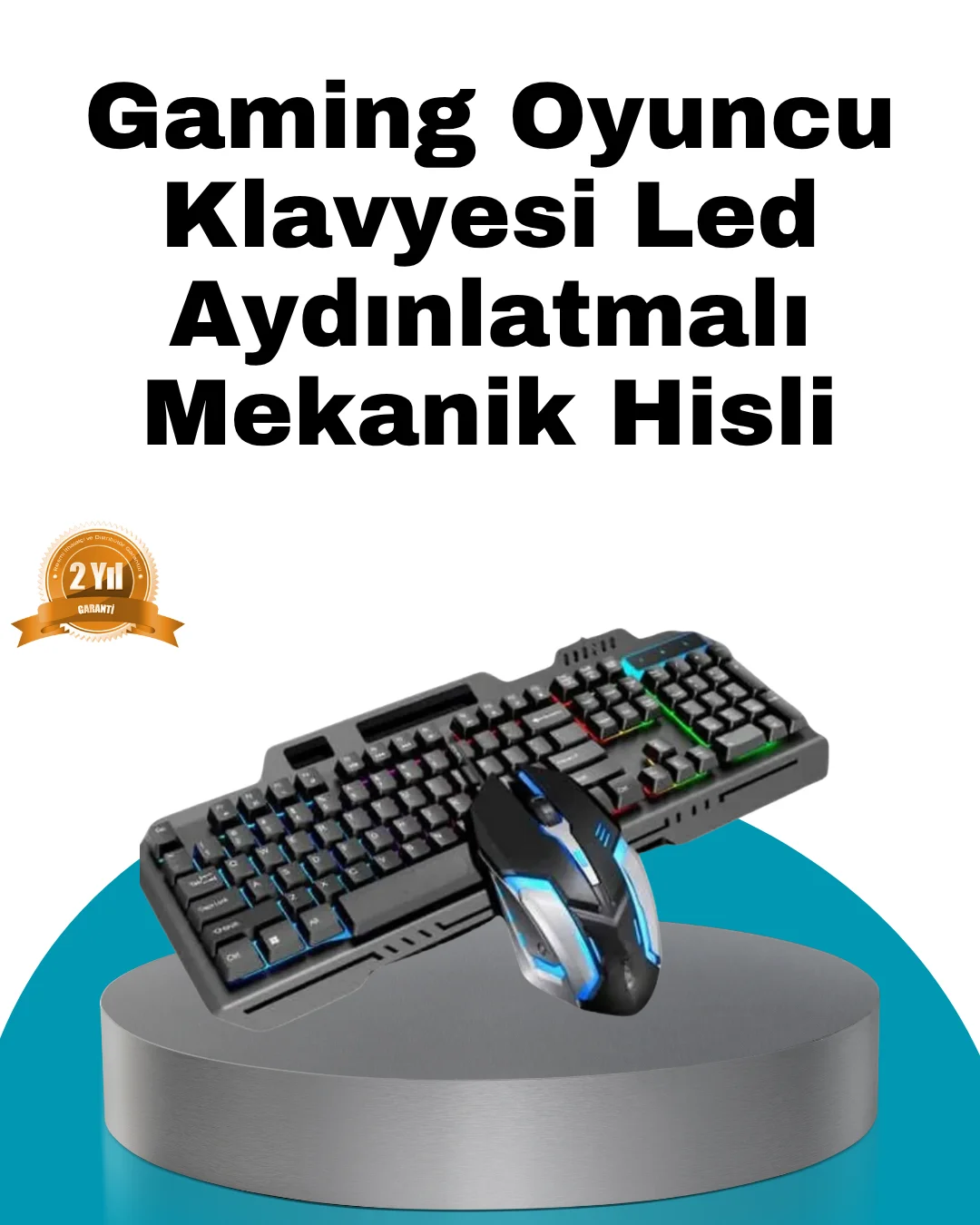 Mekanik Oyuncu Seti – LED Işıklandırma ve Ergonomik Mouse Fiyatı, Yorumları ve Özellikleri