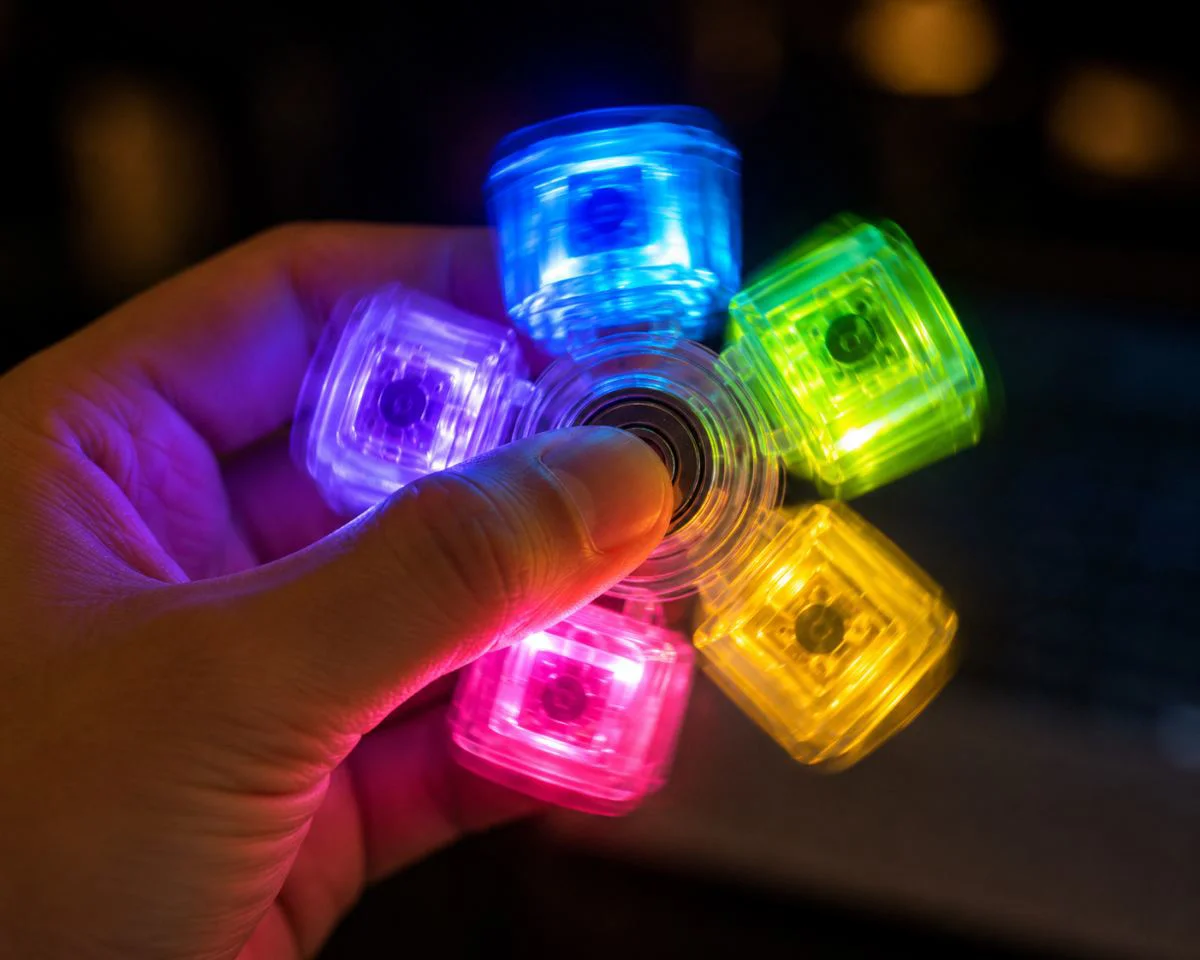 Mekanik Switch Tuşlu Stres Çarkı - Renkli Fidget Oyuncak