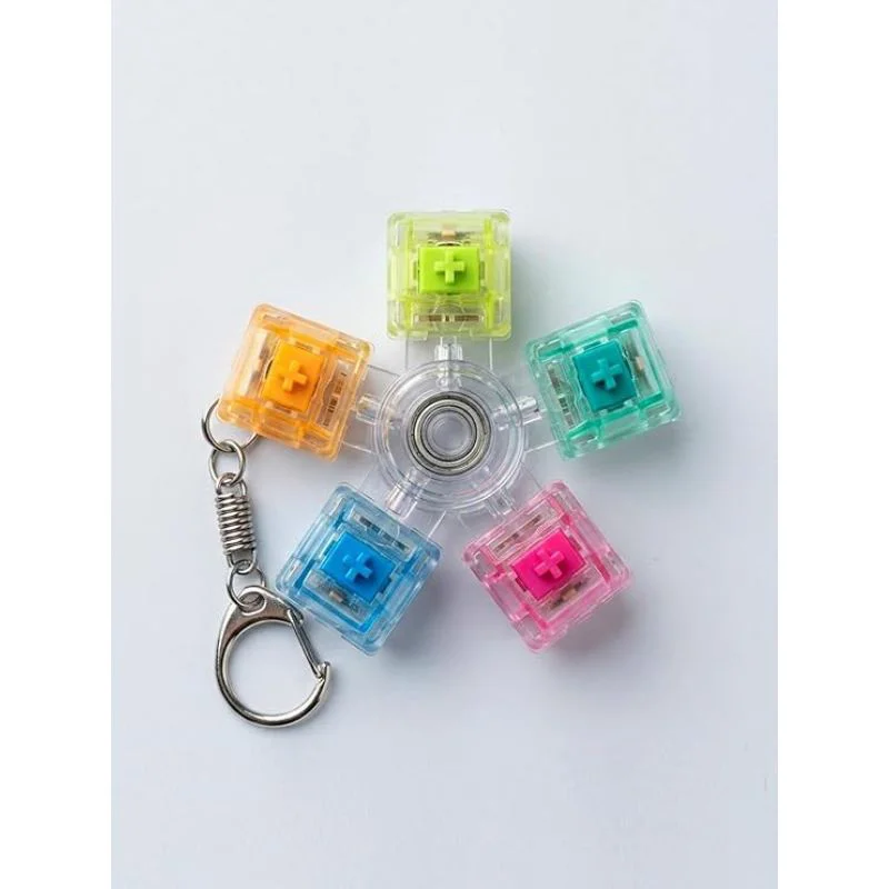 Mekanik Switch Tuşlu Stres Çarkı - Renkli Fidget Oyuncak