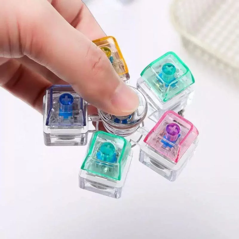 Mekanik Switch Tuşlu Stres Çarkı - Renkli Fidget Oyuncak