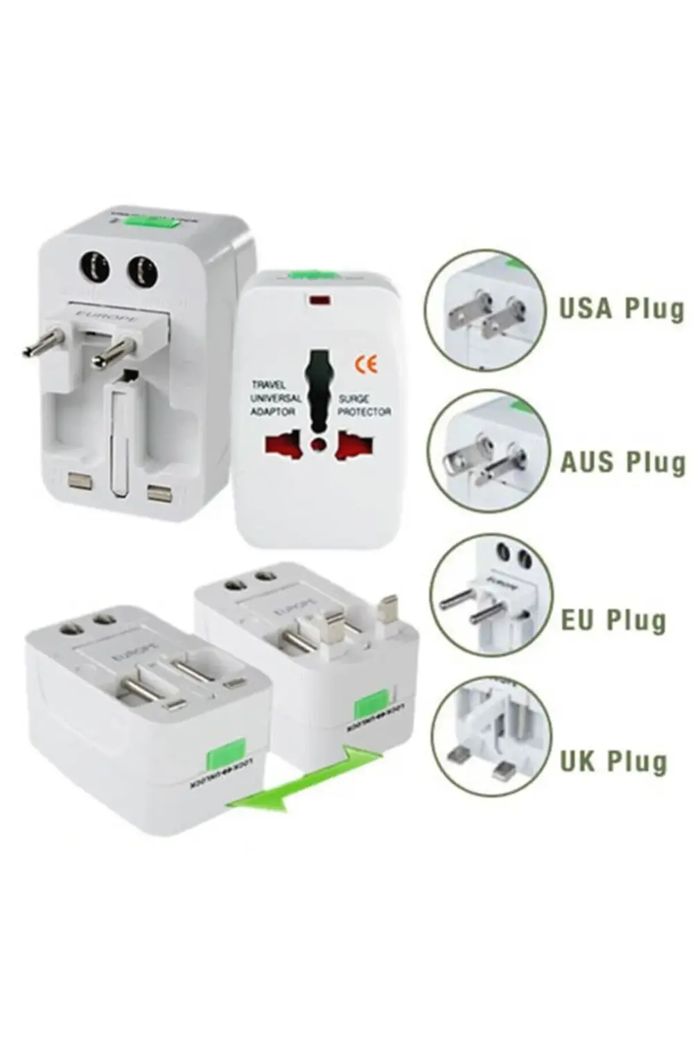 Mekke Medine Umre Priz Çevirici Universal Fiş Dönüştürücü Adaptör