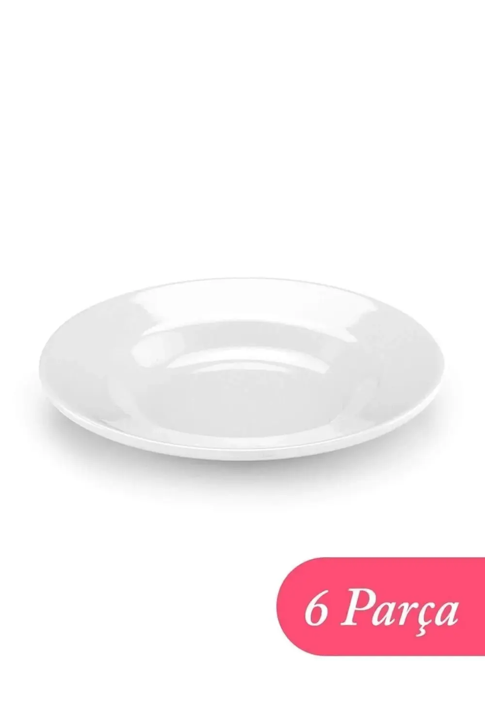 Melamin Çukur Tabak 6'lı Paket 19 Cm