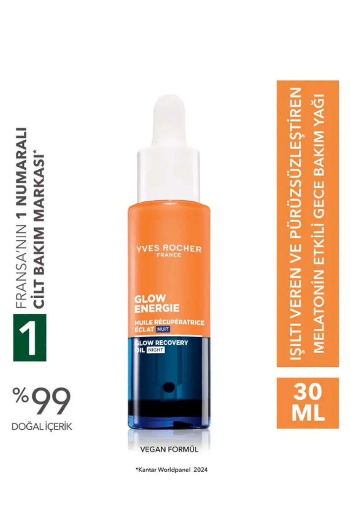 Melatonin Etkili Işıltı Veren Gece Bakım Yağı 30 ml