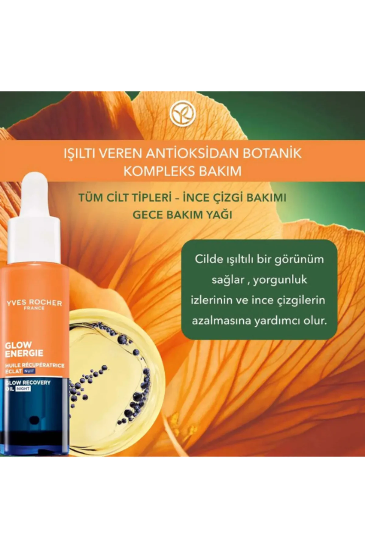 Melatonin Etkili Işıltı Veren Gece Bakım Yağı 30 ml
