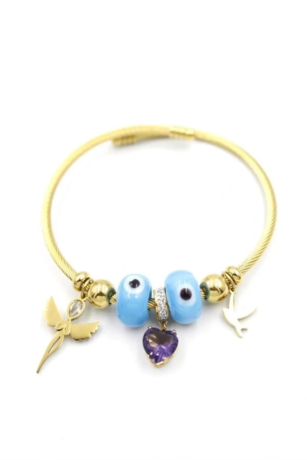 Melek Charm Bilezik - Altın