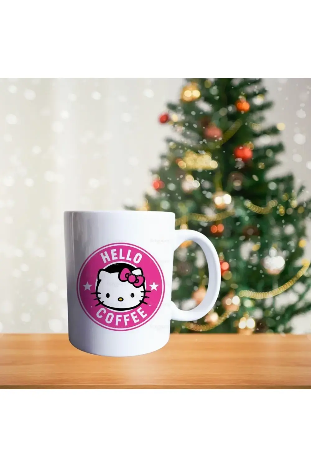Melek Hello Kitty - Hello Coffee - Disnep Temalı Porselen Kupa
