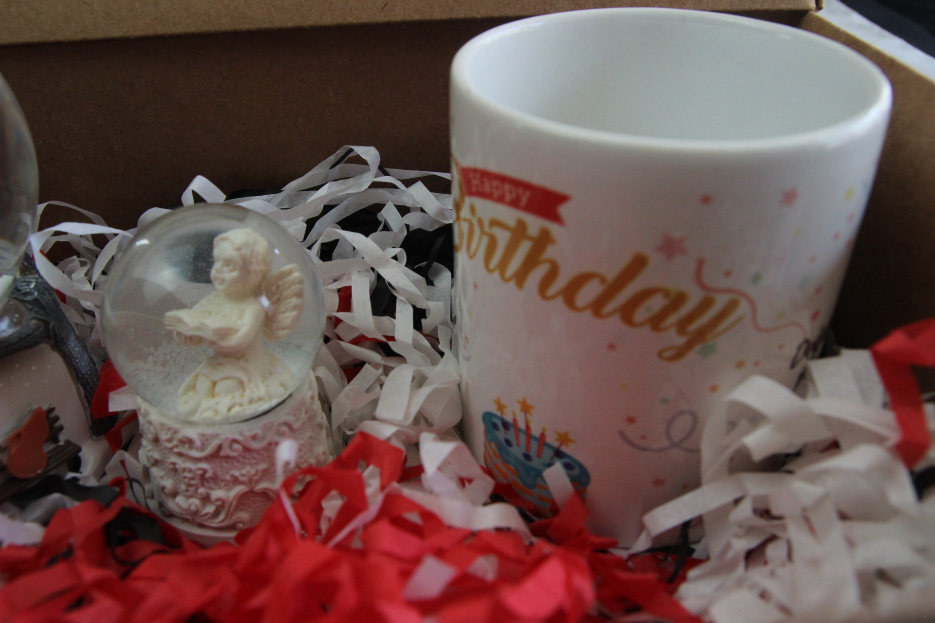 Home Melek Kar Küre Doğum Günü Kupa Bardak Müzikli Kar Küresi Hediye Kutusu