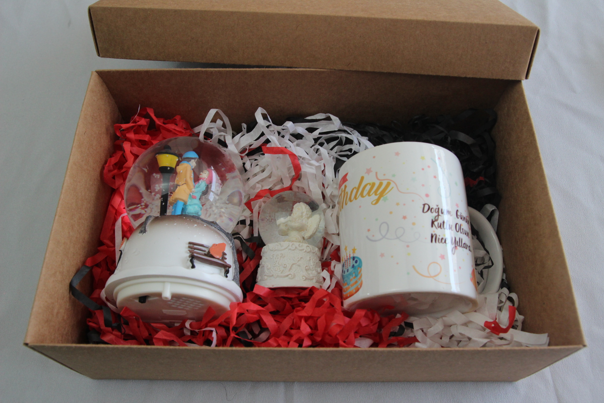 Home Melek Kar Küre Doğum Günü Kupa Bardak Müzikli Kar Küresi Hediye Kutusu