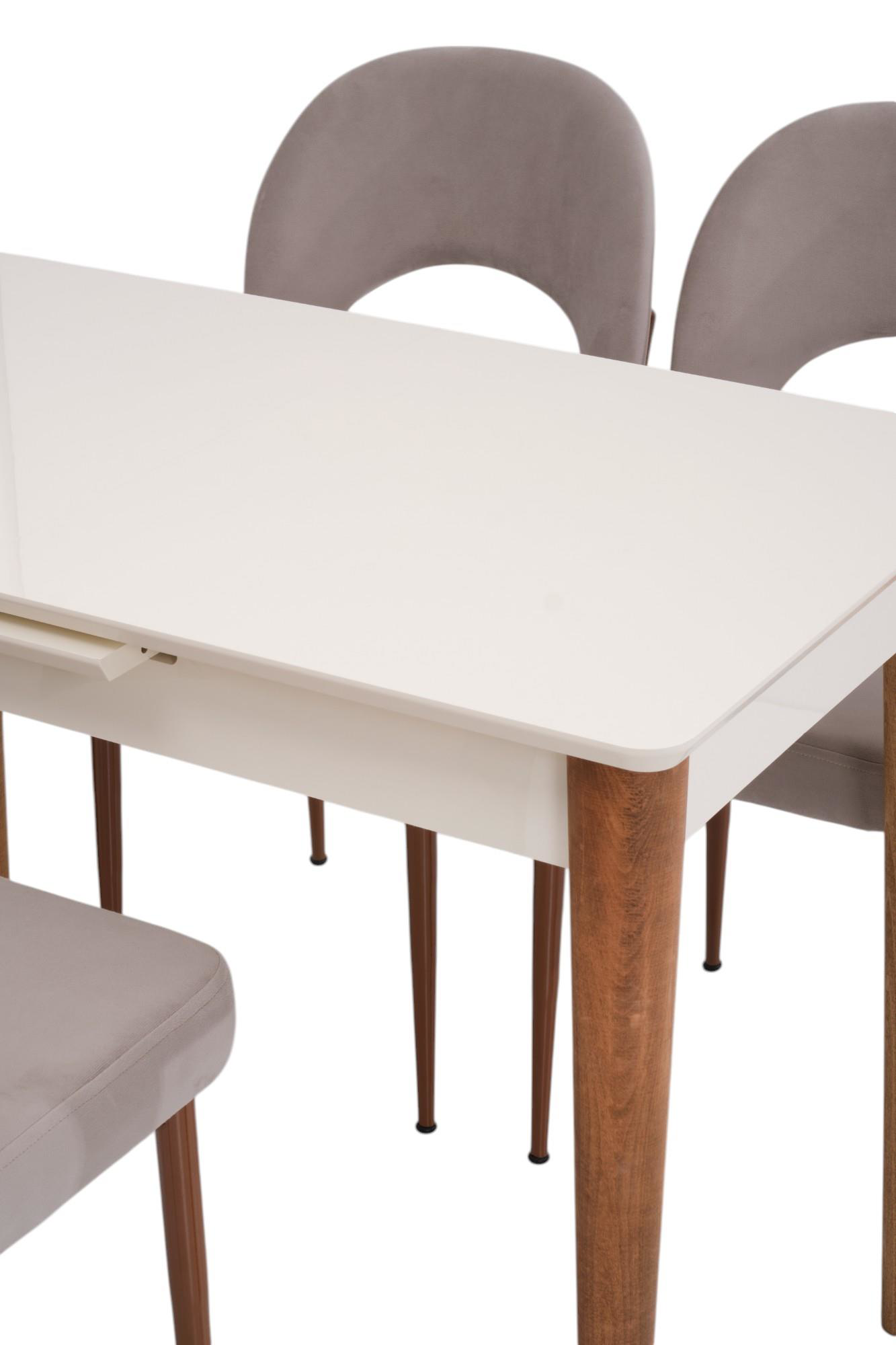 Melisa MDF Lak Panel Açılır Mutfak Masası 60x100