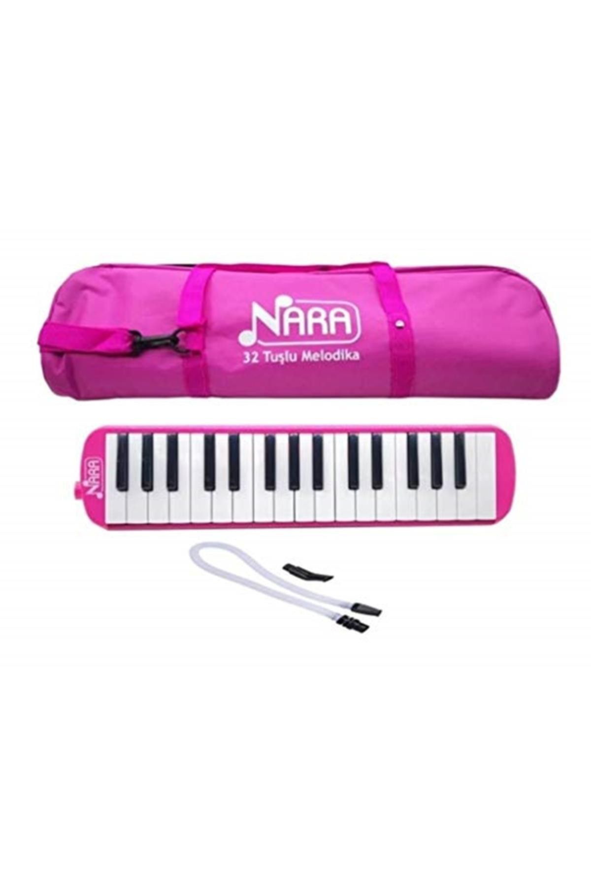 Nara Melodika 32 Tuşlu Bez Çanta Pembe