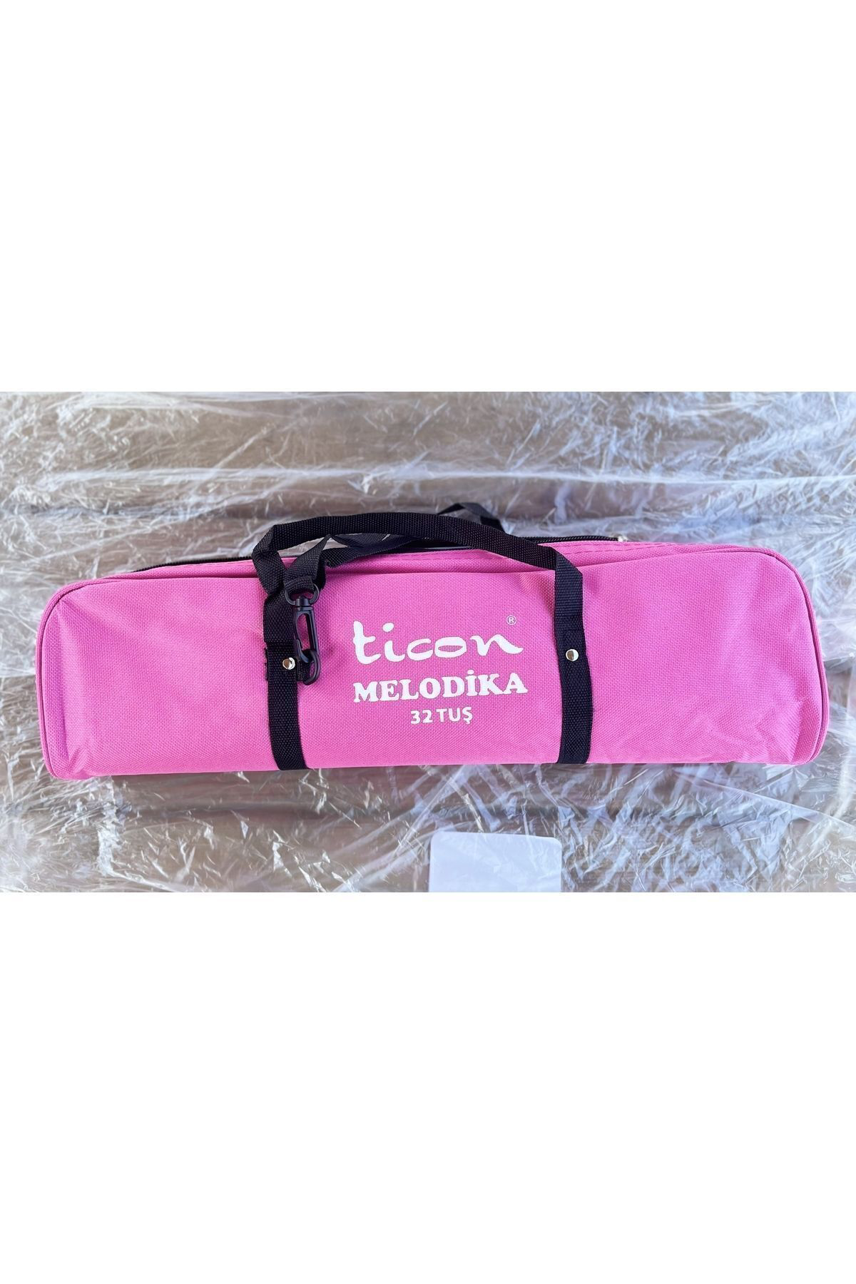 Ticon Melodika 32 Tuşlu Çantali Pembe Renk Bez Çantali Taşima Kulplu