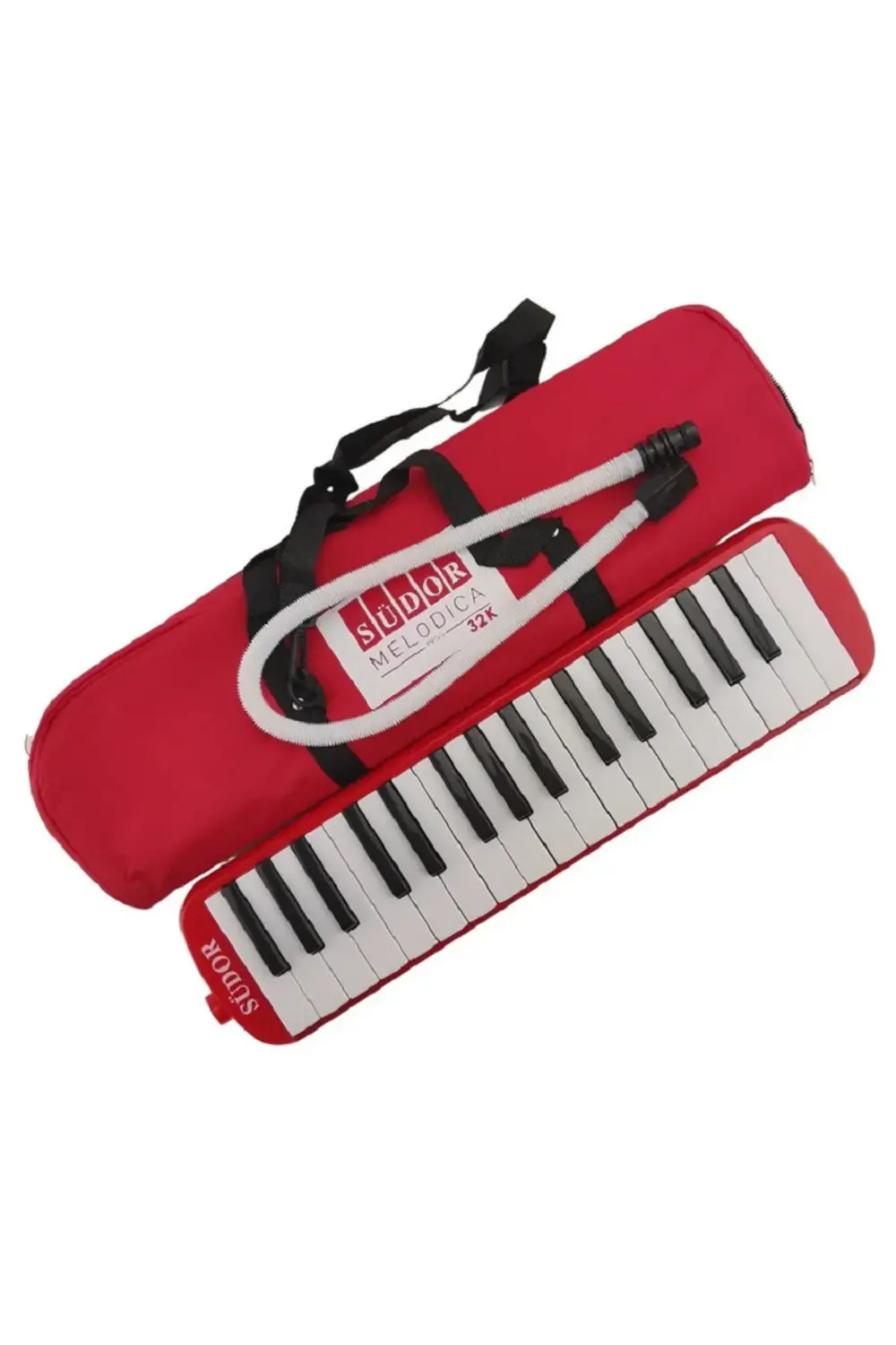 Melodika 32 Tuşlu Bez Çantalı Kırmızı