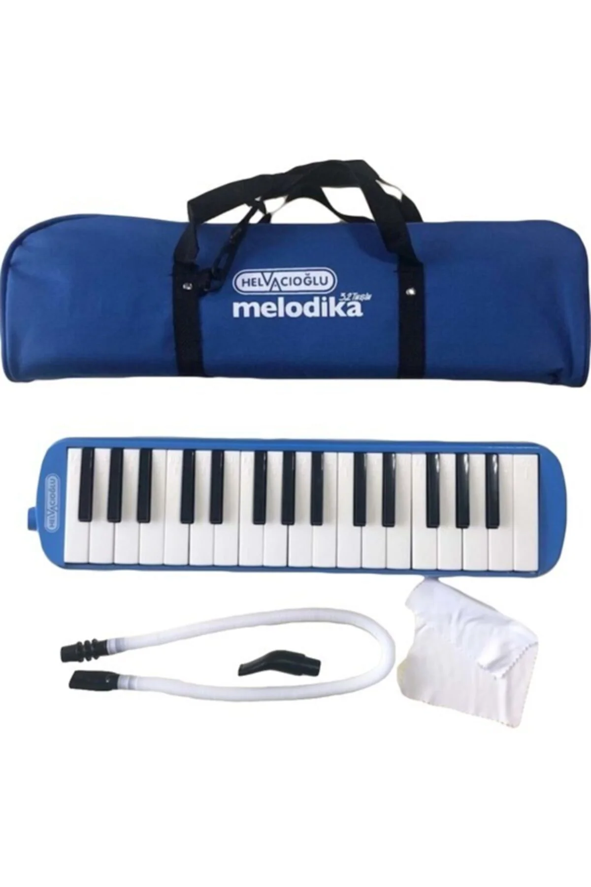Melodika Mavi 32 Tuşlu Melodika + 1 Adet Mavi Flüt Hediyeli