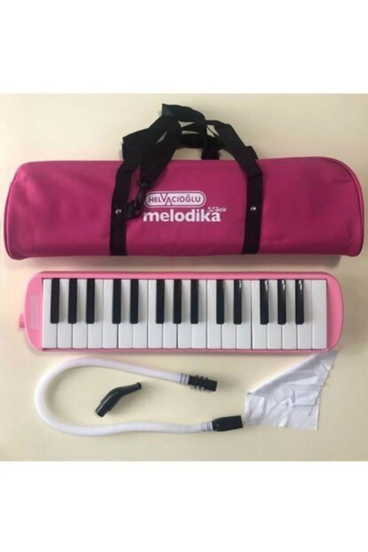 Melodika Pembe 32 Tuşlu Melodika + 1 Adet Pembe Flüt Hediyeli