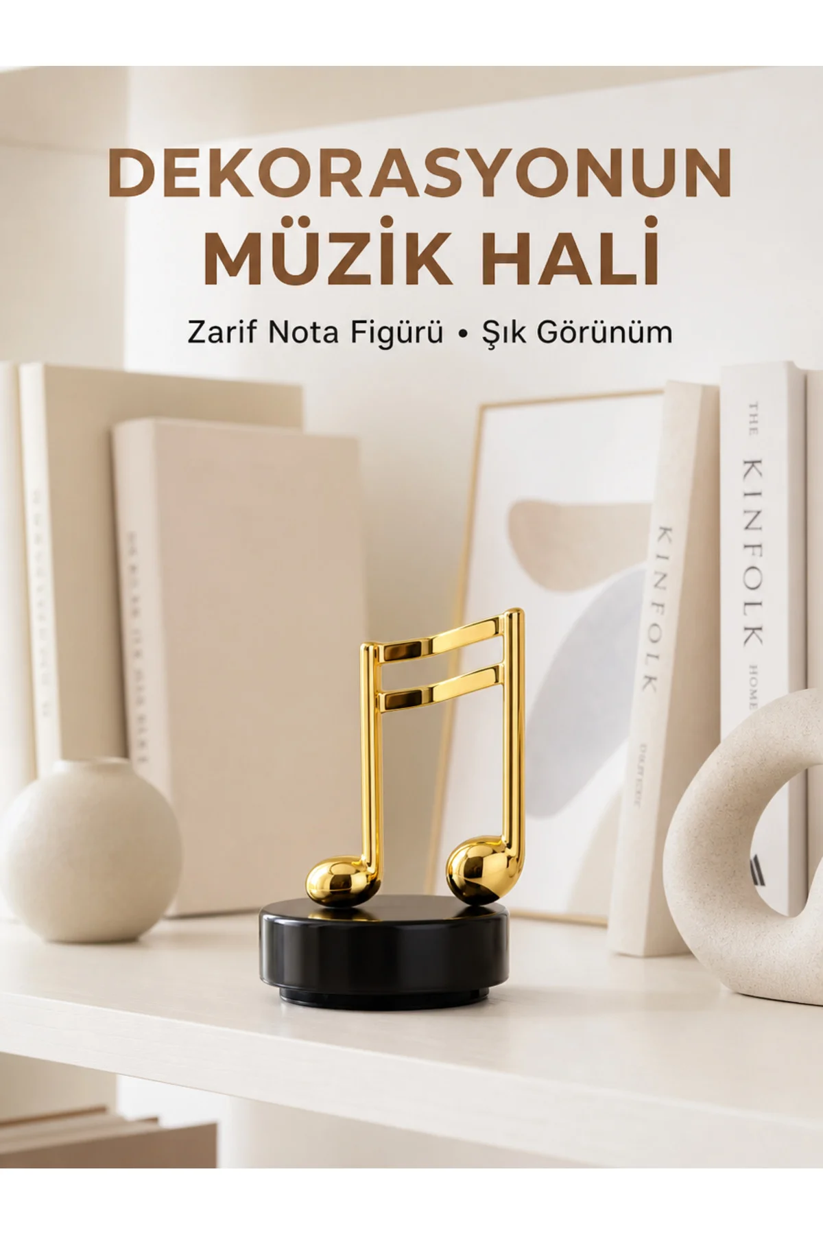 Melodious Music Altın Nota Figürlü Müzik Kutusu Yeni Nesil Melodious Music Altın Nota Figürlü Müzik Kutusu Yeni Nesil