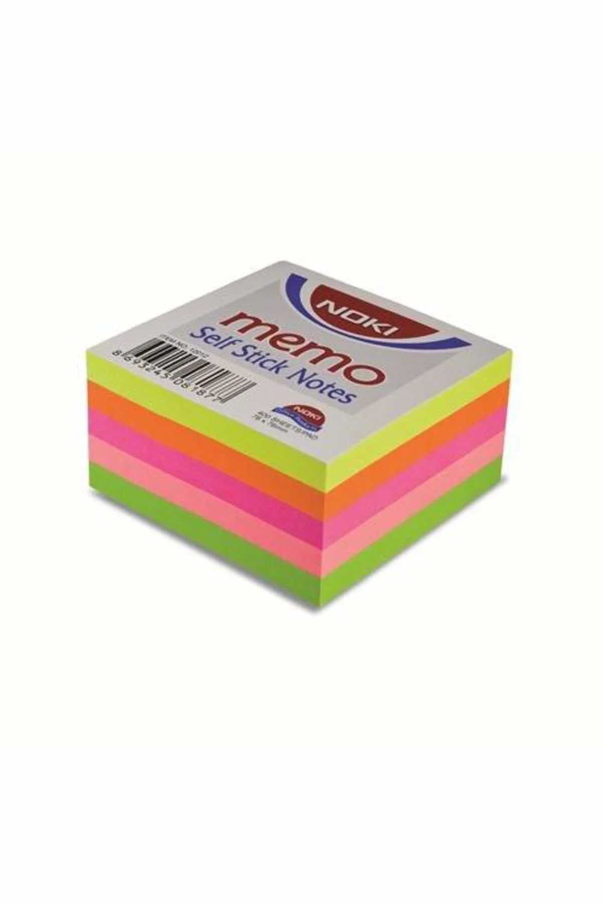 Memo 12012 75 X 75 Mm Neon Küp Yapışkanlı Not Kağıdı 400 Yaprak N